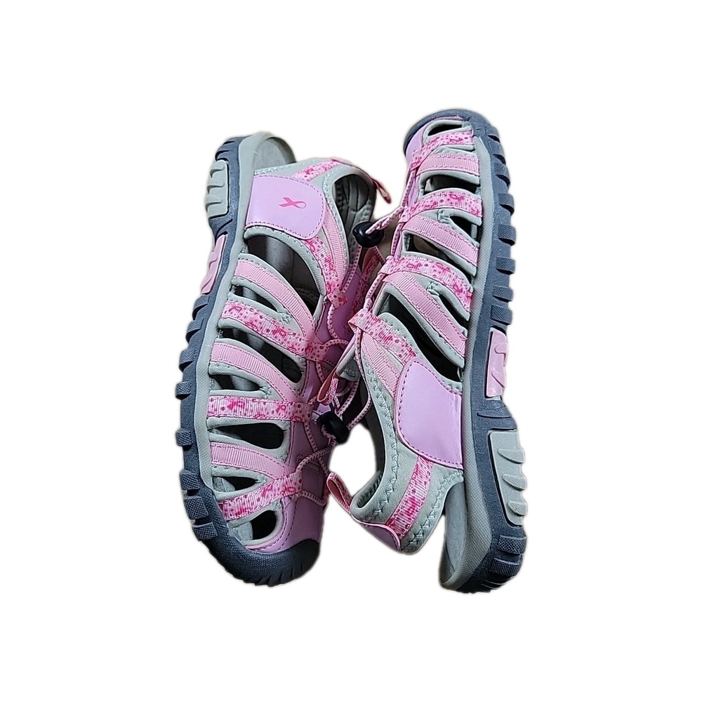 The Breast Cancer Site Womens US 11 Sandals, Breast Cancer, Pink Ribbon - Picture 5 of 8